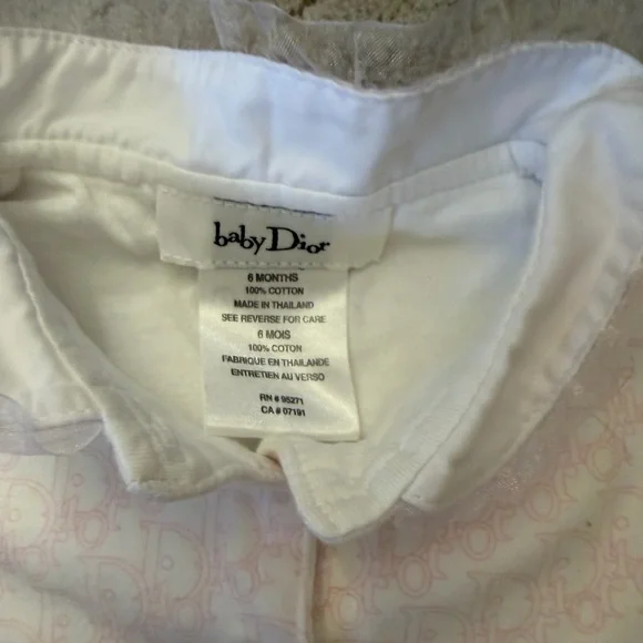 Baby Dior Pink Patterned Jacket - Picture 3 of 5